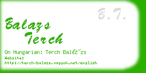 balazs terch business card